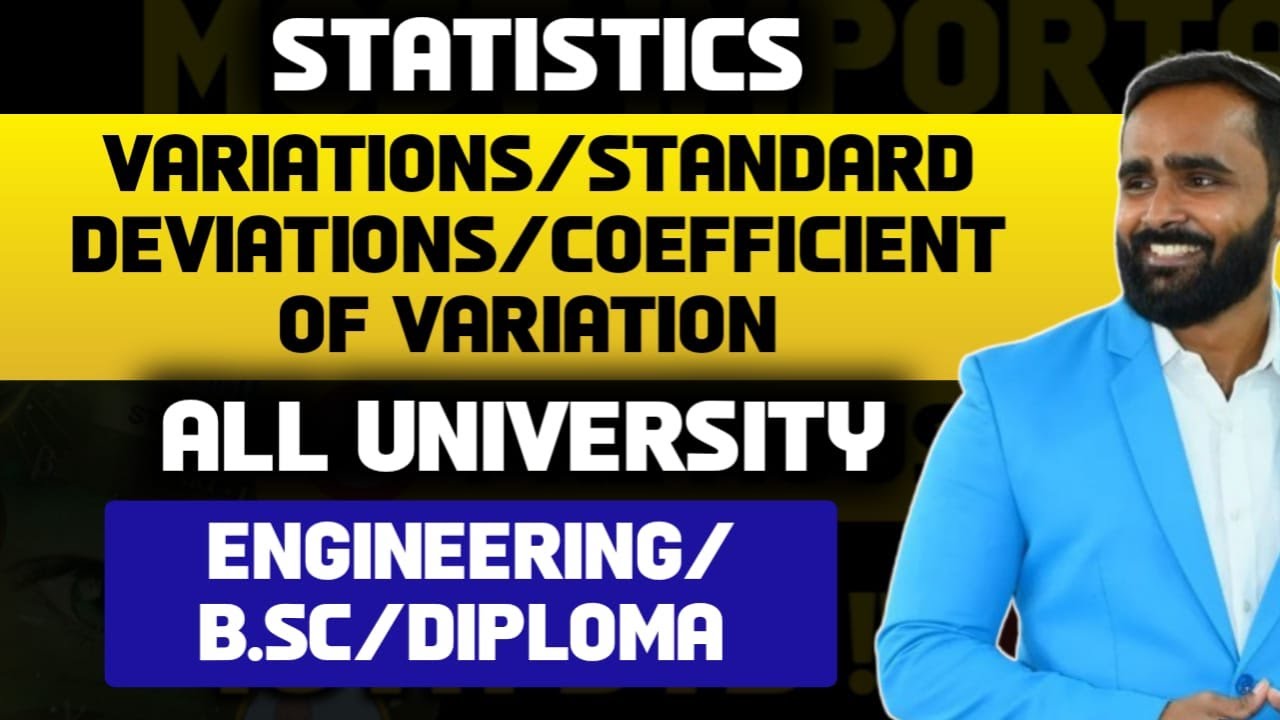 STATISTICS|VARIATION|STANDARD DEVIATION|COEFFIECIENT OF VARIATION| MATHEMATICS|PRADEEP GIRI SIR