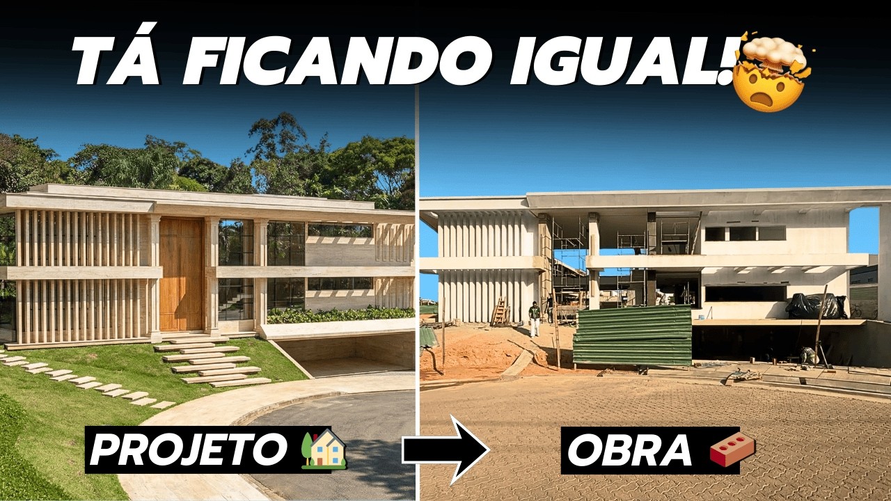 800m² DE PURO LUXO! A obra mais IMPONENTE que já mostramos 😱  | Casa Travertino