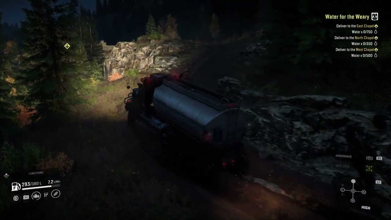 SnowRunner - Zurdania - Water For The Weary - Kenworth W990
