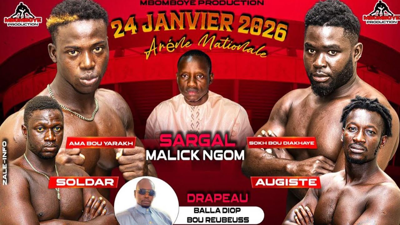 🛑Direct Arène Nationale - Combat Ama Bou Yarakh vs Sokh Bou Diakhaye, Sargal Malick Ngom...