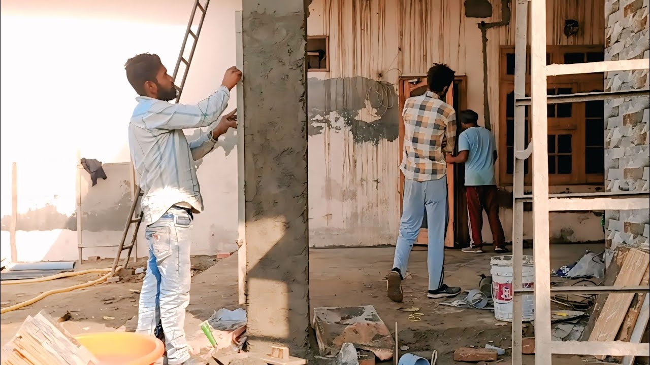 Pillar Plaster Kaise Karen | Column Plaster Kaise Karen | Pillar Ke Dhaar Kaise Lagaen? Pramodji 2.2