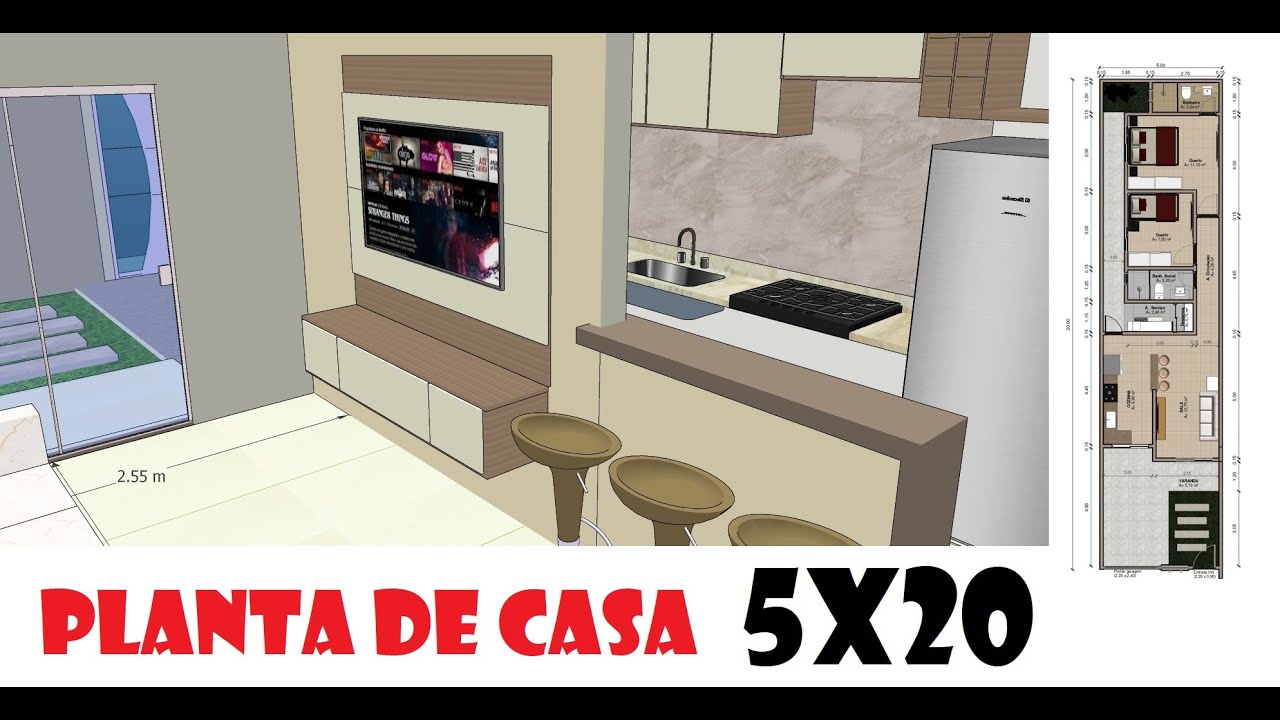PLANTA DE CASA 5X20