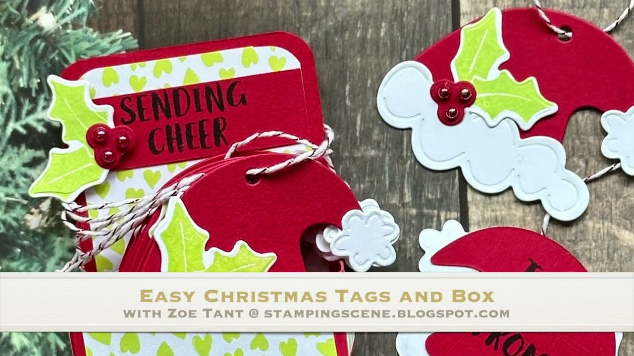 Easy to make Santa gift tags and box