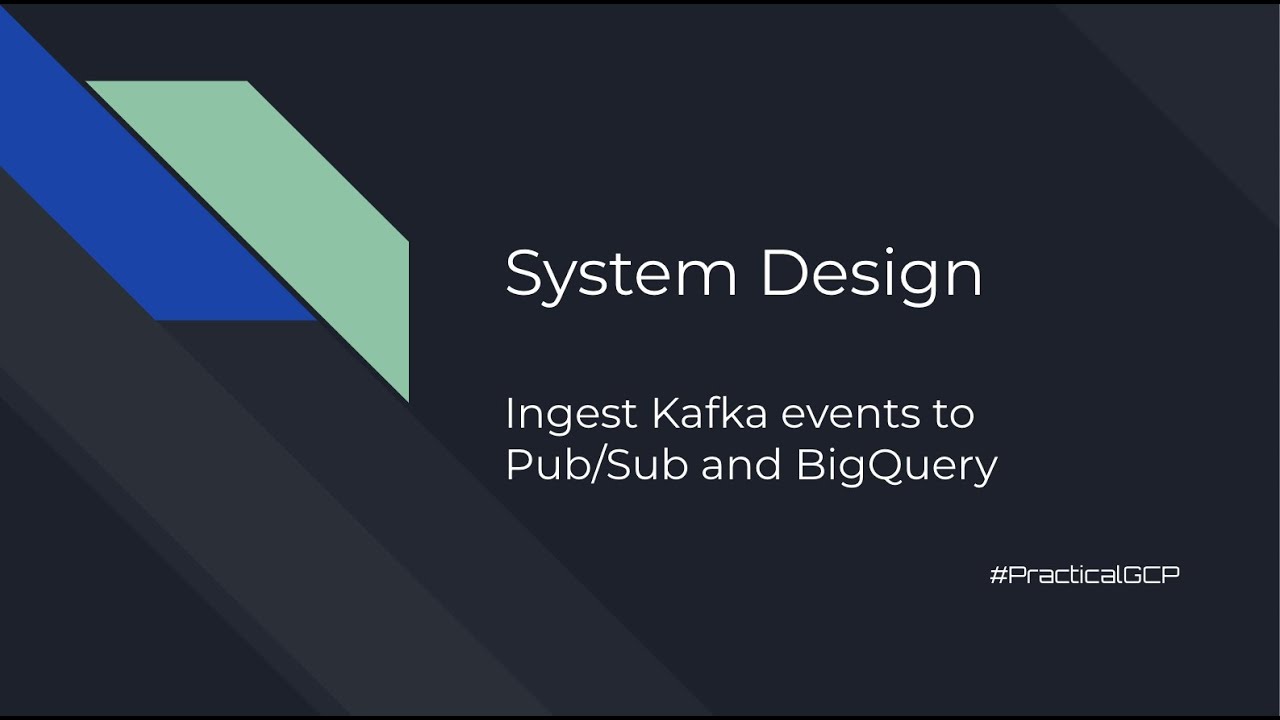 Ingest Kafka events to Pub/Sub and BigQuery