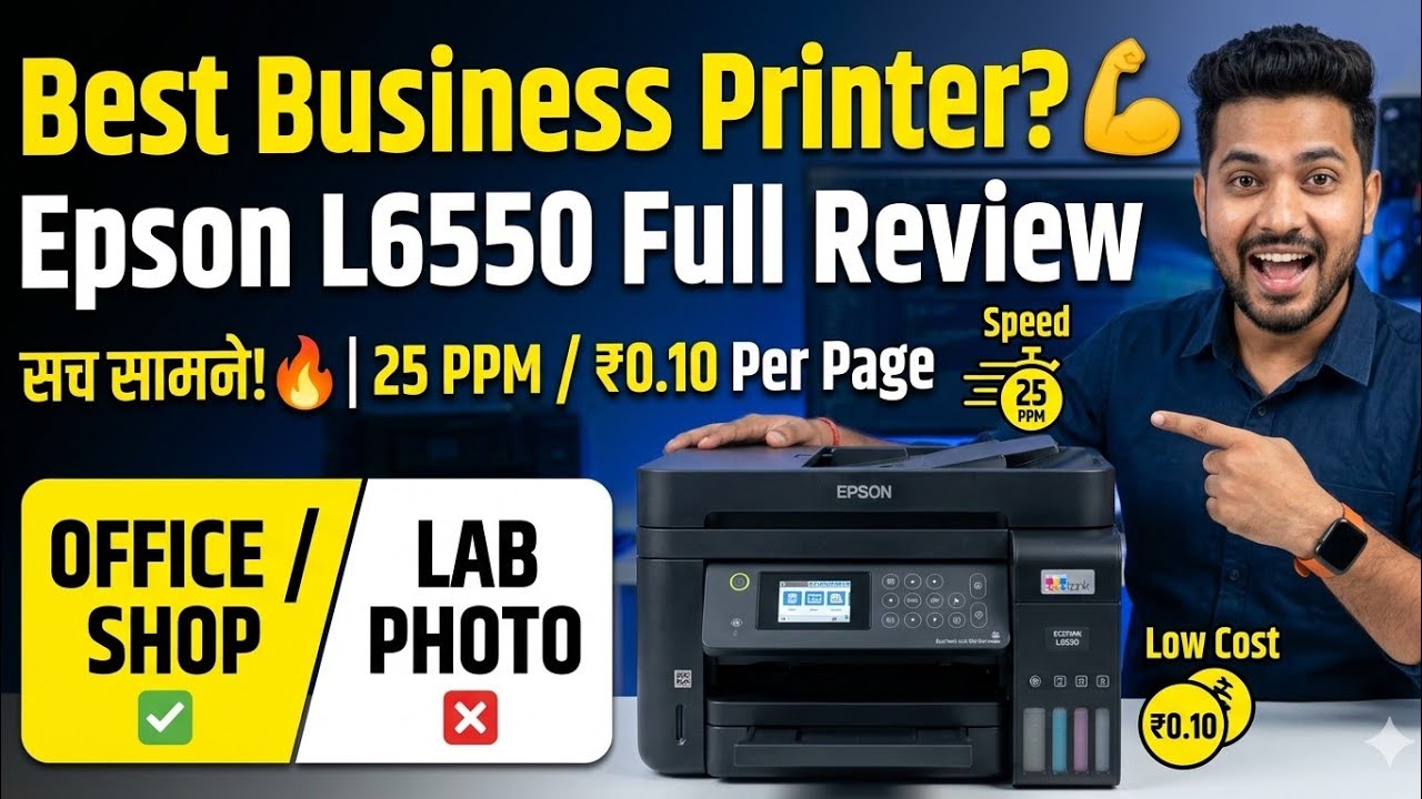 Epson L6550 Full Review Hindi 🔥 | Office & Business ke liye Best Printer? | सच सामने!