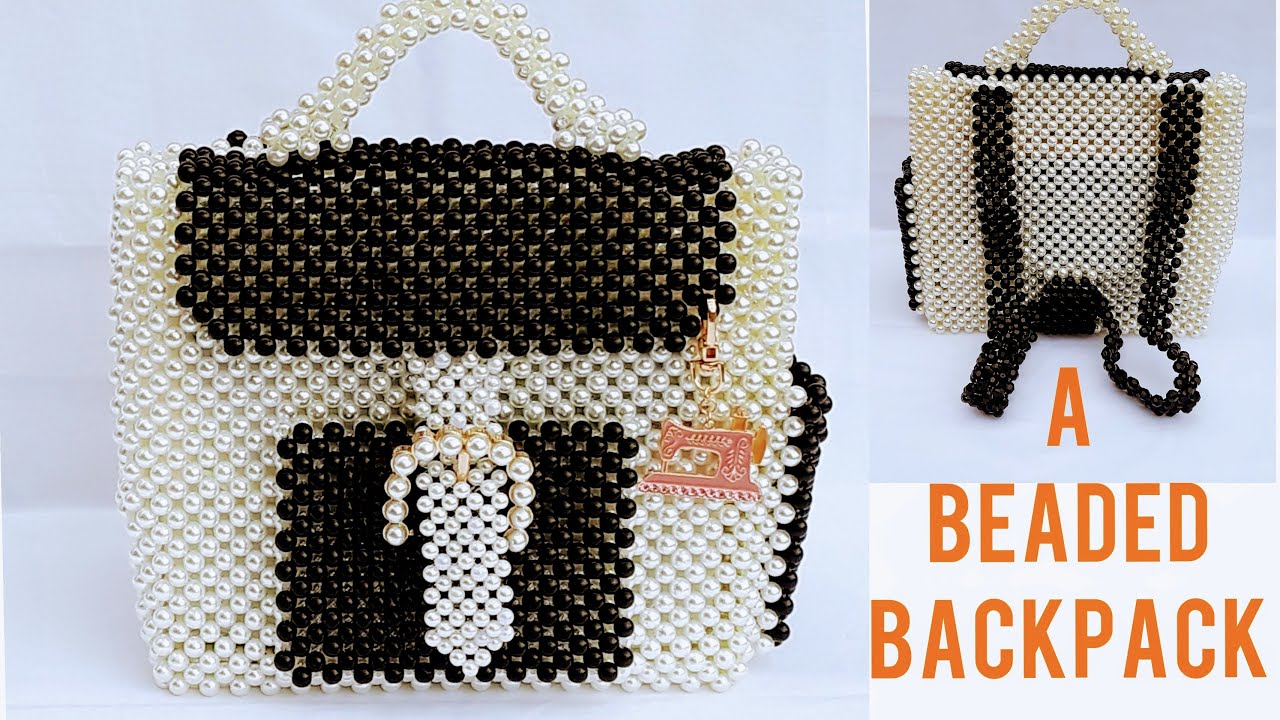 HOW TO MAKE A BEADED BACKPACK/TIPS FOR BEAD BAG MAKING.//DIY How To make beaded bag