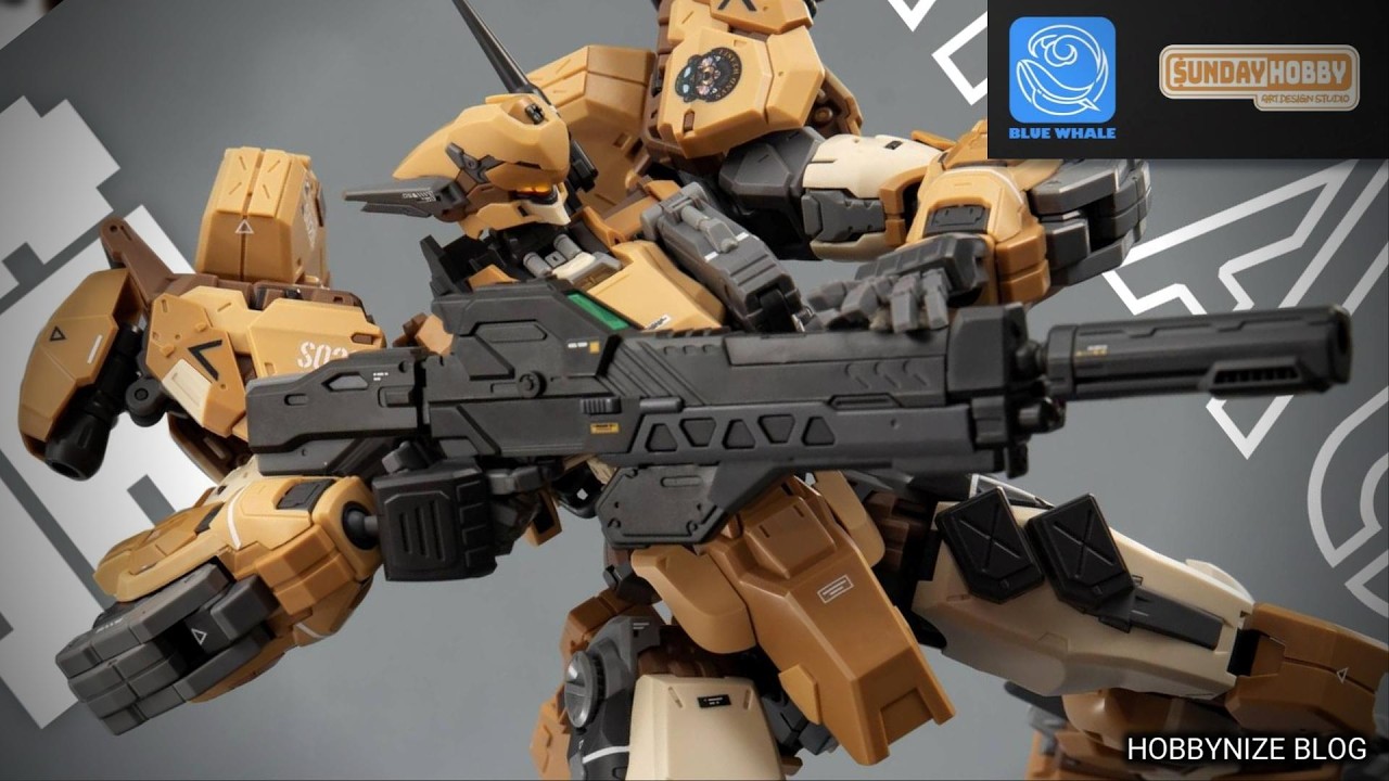 Blue Whale Toys x SUNDAY HOBBY REA-03D CARACAL Desert Color 1/100 Model Kit