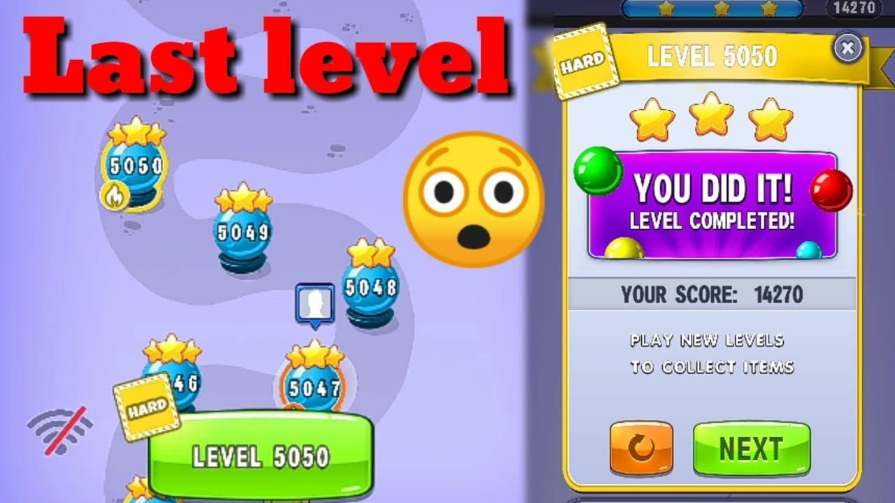Last Level of Bubble Shooter Game!