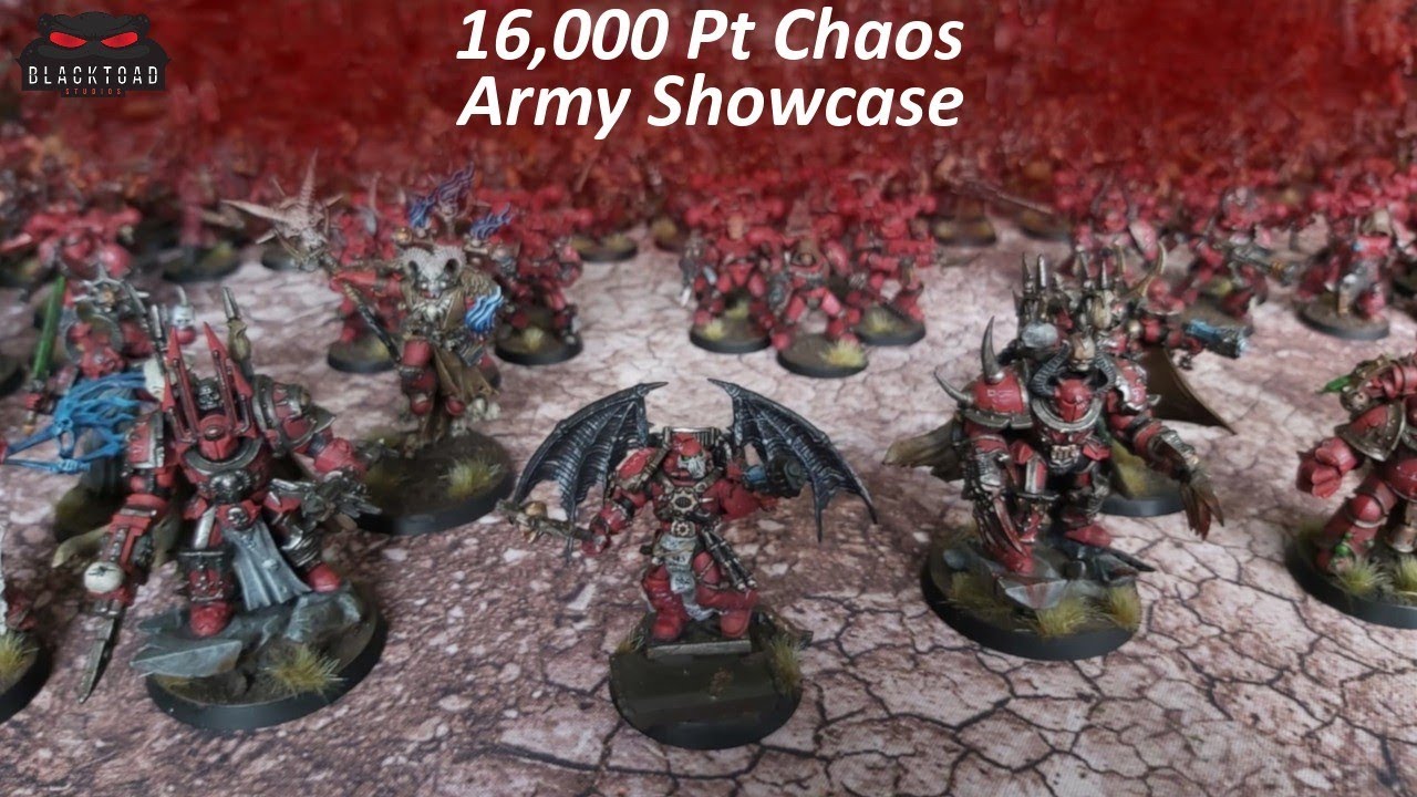 HUGE! Chaos army *SHOWCASE* #warhammer40k  #chaos #armyshowcase