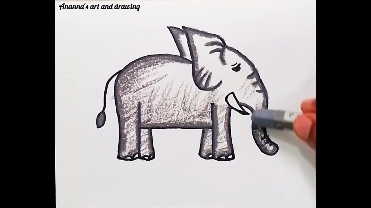 How to draw a Elephant 🐘  হাতি  || Please subscribe to my channel 😉