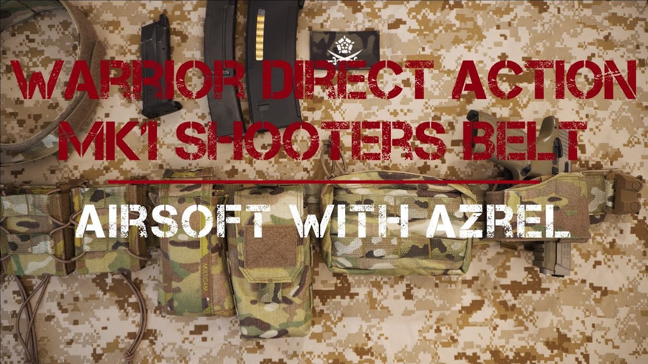 Warrior Assault Systems Low Profile Direct Action Mk 1 Shooter Belt Walkthrough - Airsoft with Azrel