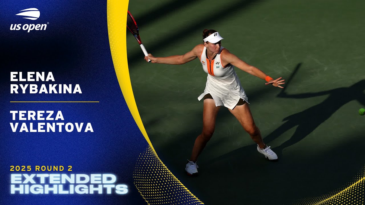 Elena Rybakina vs. Tereza Valentova Extended Highlights | 2025 US Open Round 2
