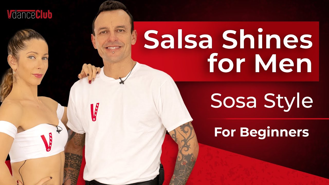 Salsa Shines Men 🕺 Tres-Tres Variations & Cross with Left Turn  | Fernando Sosa | for Beginners ✅