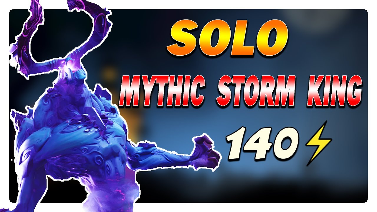 فورتنايت | سولو وحش الميثك 140 ⚡ | الاحتراف VS  الحظ | SOLO MYTHIC STORM KING | FORTNITE