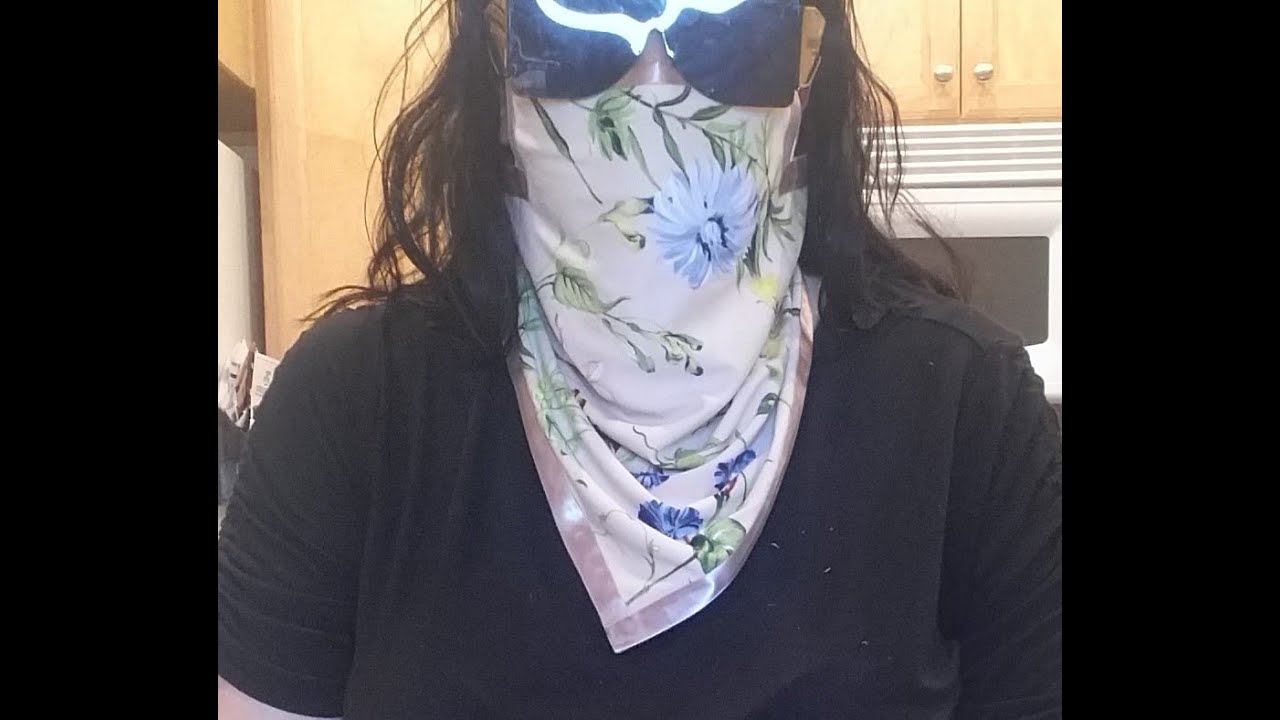 DIY 2in1 Reversible Scarf & Neck Gaiter Face Mask with Nosewire | No Sew | Fabritac Glue