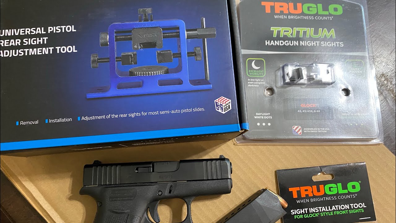 Установка тритиевых ночных прицелов TRUGLO на мой GLOCK 43X.