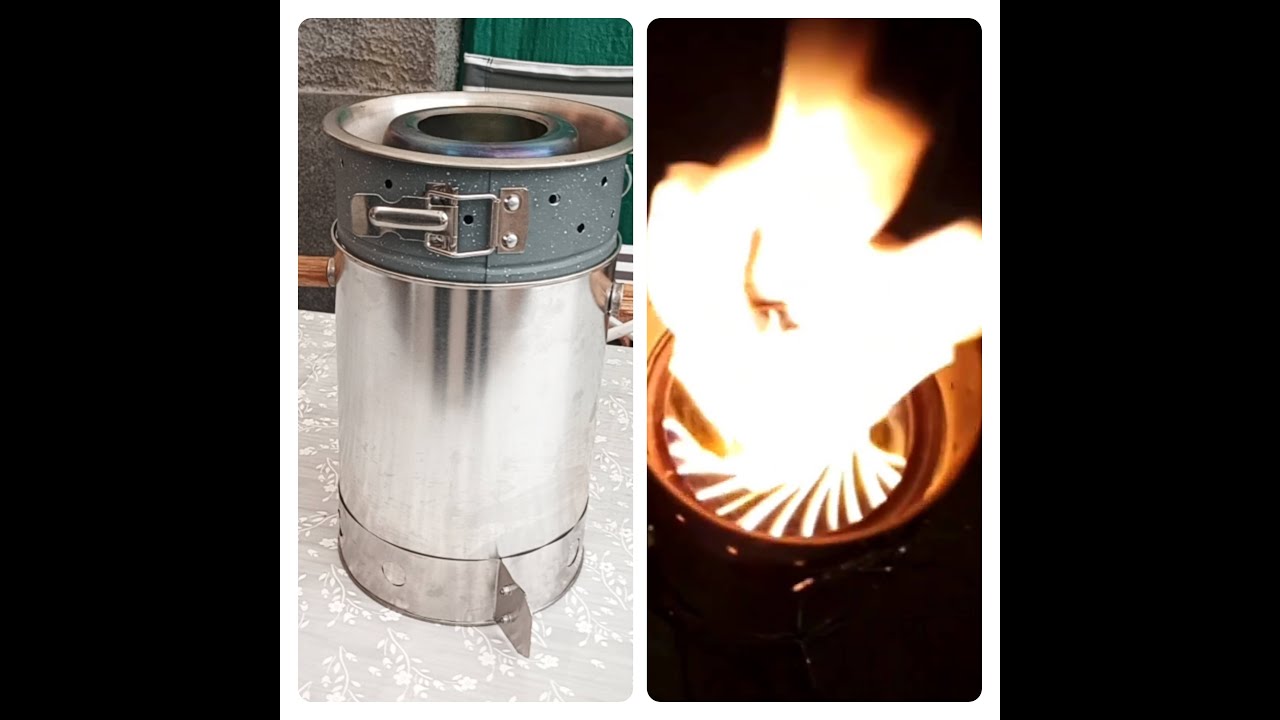 Bruciatore Pirolitico a doppia camera con sistema a vortice e regolatore aria primaria.