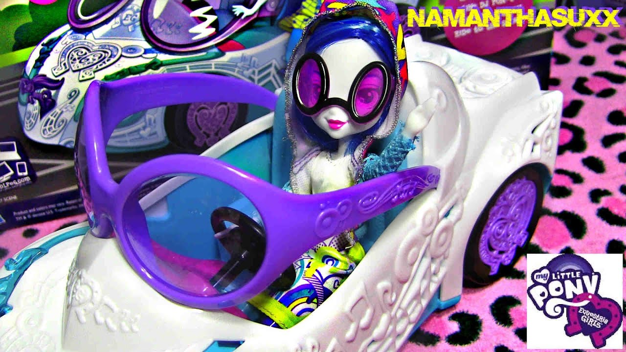 MY LITTLE PONY EQUESTRIA GIRLS DJ PON-3 & ROCKIN' COVERTIBLE REVIEW VIDEO