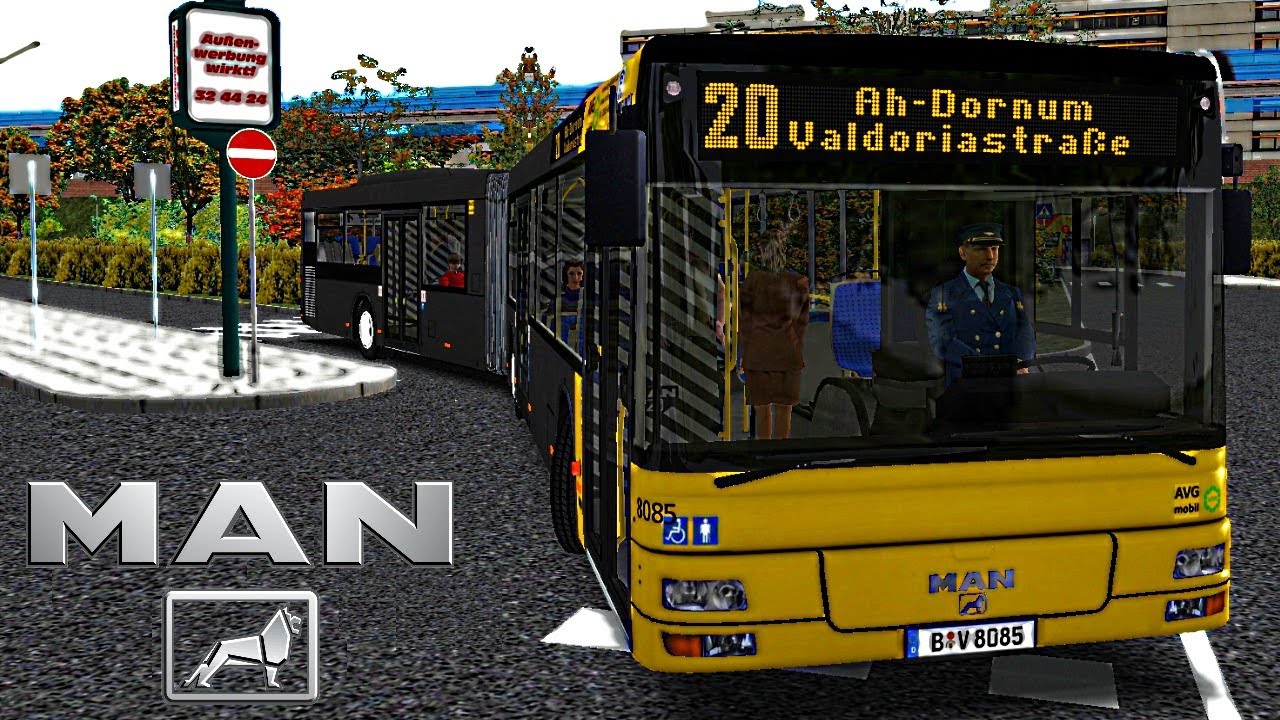 OMSI 2 [60 FPS] - MAN Stadtbus Soundmod in Ahlheim - Let's Play Omsi 2 [#715]