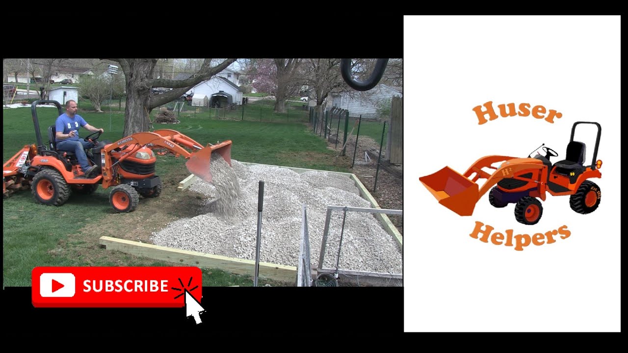 Kubota BX and King Kutter XB Tiller Team Up to Install a Shed Pad