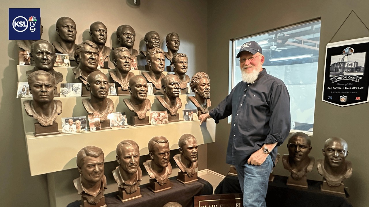 A 'dream job' for a Utah artist behind a third of the pro football hall of fame busts