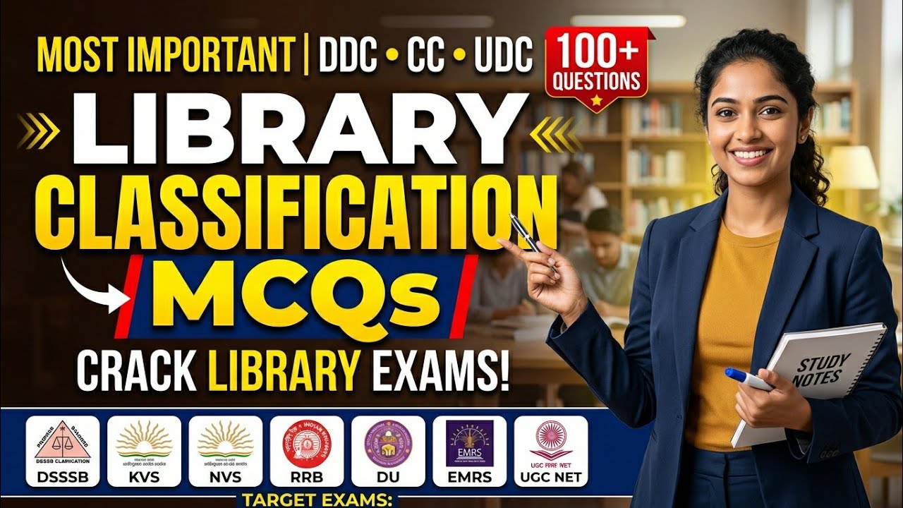 Library Classification MCQ DDC, CC, UDC etc 
