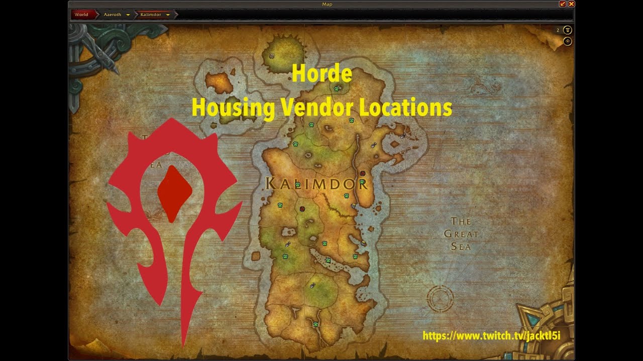 Horde Housing Vendor Locations