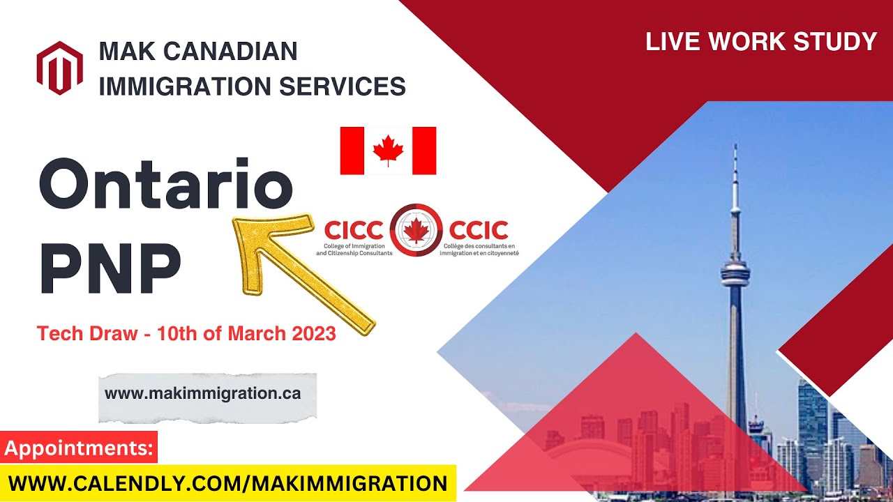 PNP Ontario Tech Draw || Omer Khalil || MAK Immigration ||