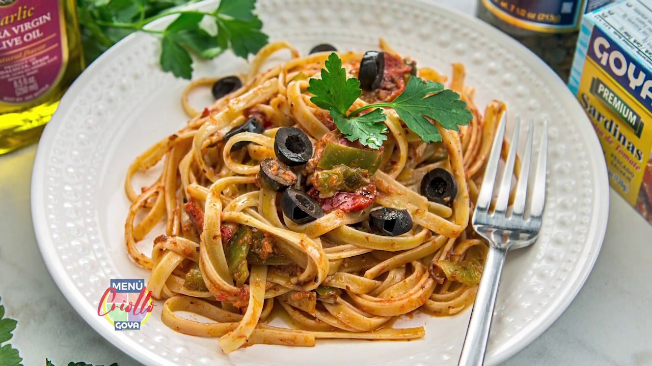 Pastas Goya con Sardinas Seg 2 - Chef Oscar Maldonado