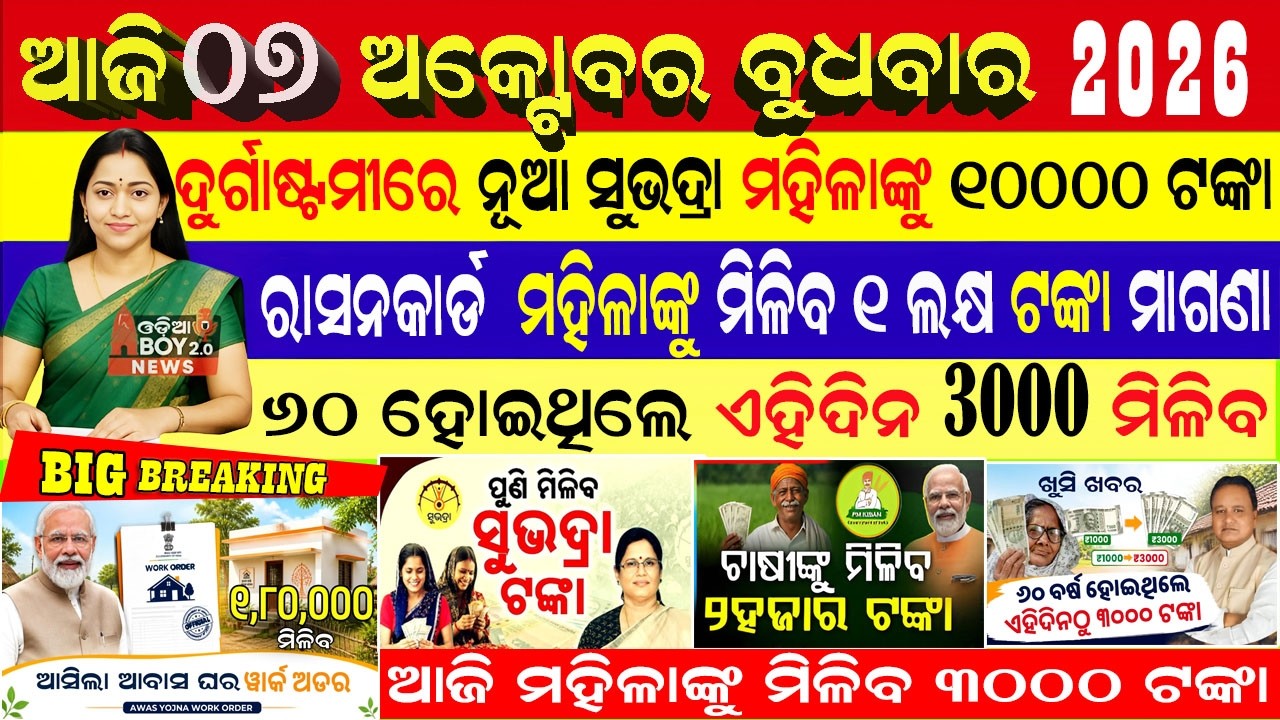 today's morning news odisha | 7 October 2026 | Subhadra Yojana | Groww app trade mutual fund sip