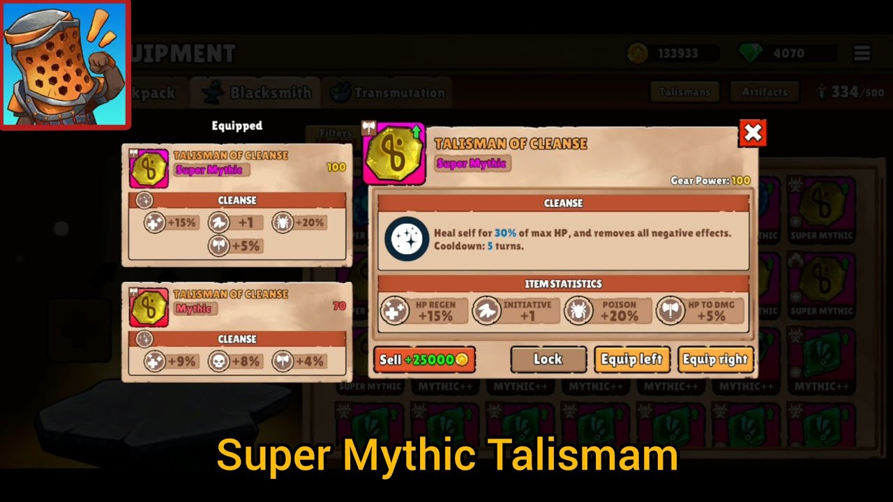 Big Helmet - Super Mythic Talisman 