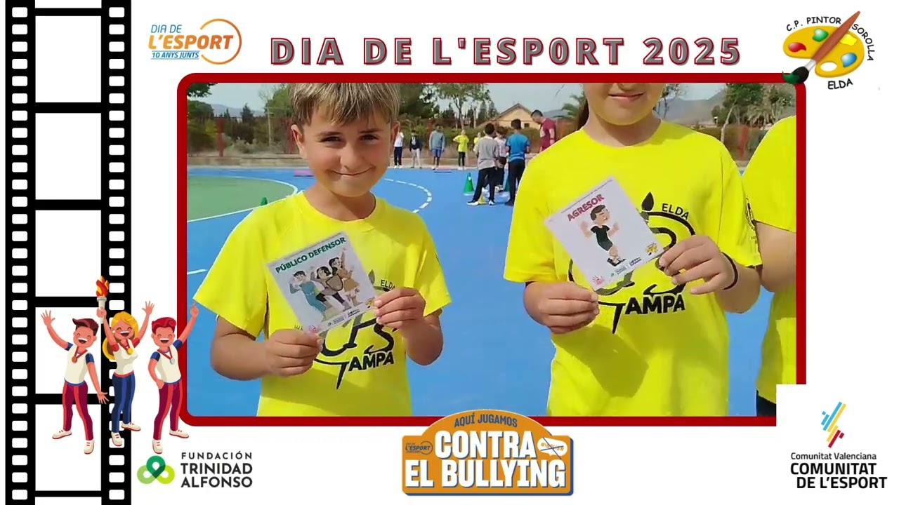 C.P. PINTOR SOROLLA (ELDA) VIDEO DIA DE L?ESPORT 2025 OLIMPIADAS CONTRA EL BULLYING
