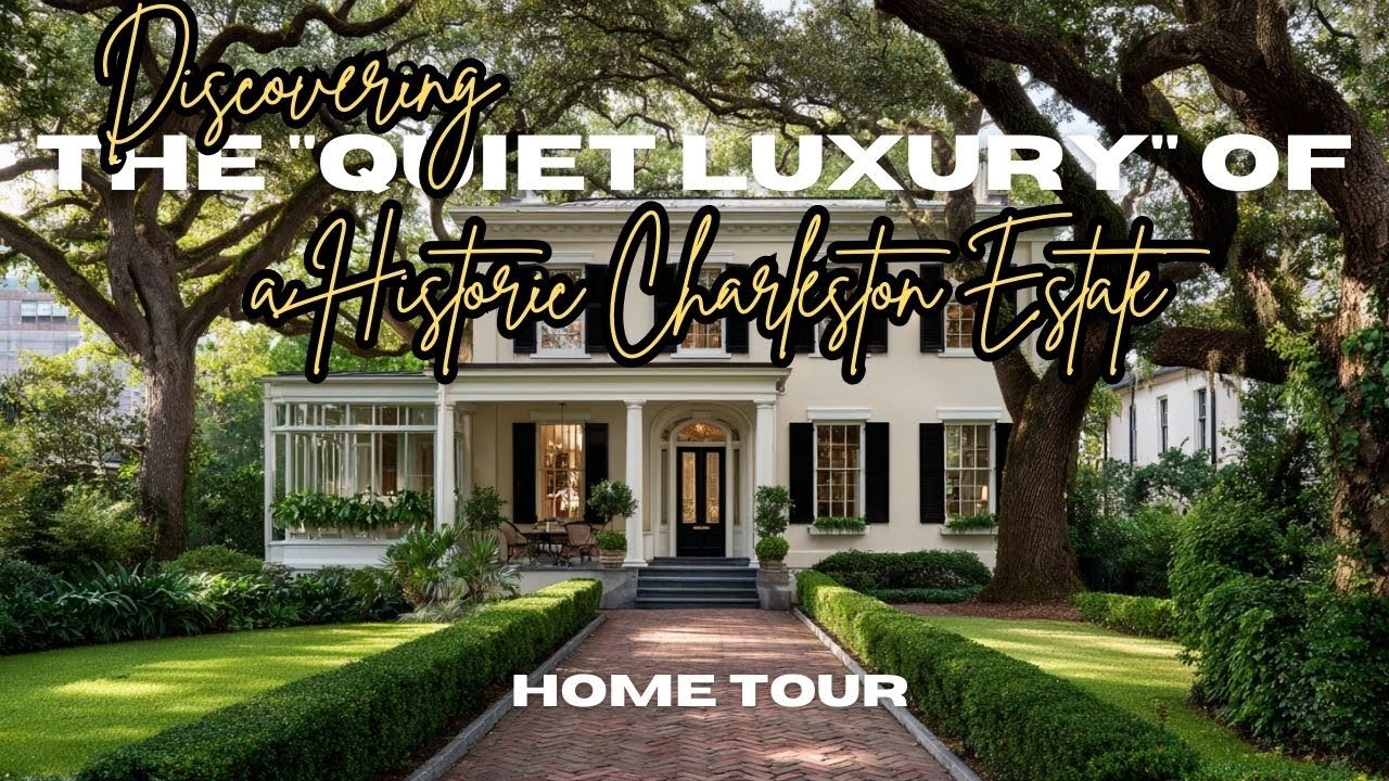 Discovering the  Quiet Luxury  of a Historic Charleston Estate Home Tour
