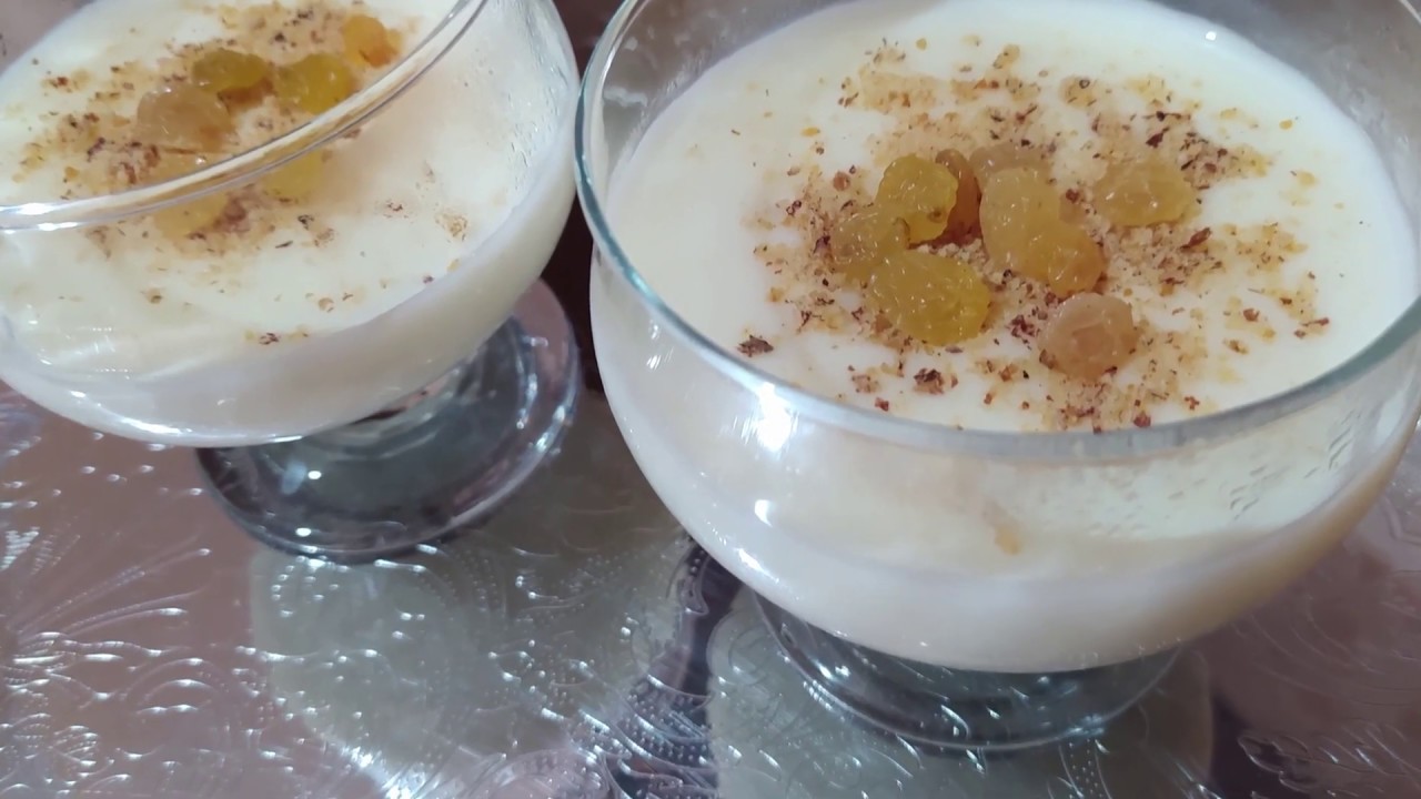 المهلبية ..تحلية بالحليب سريعة و ساهلة و لذيذة /  Mhallabiya, mahalabia  dessert facile au lait