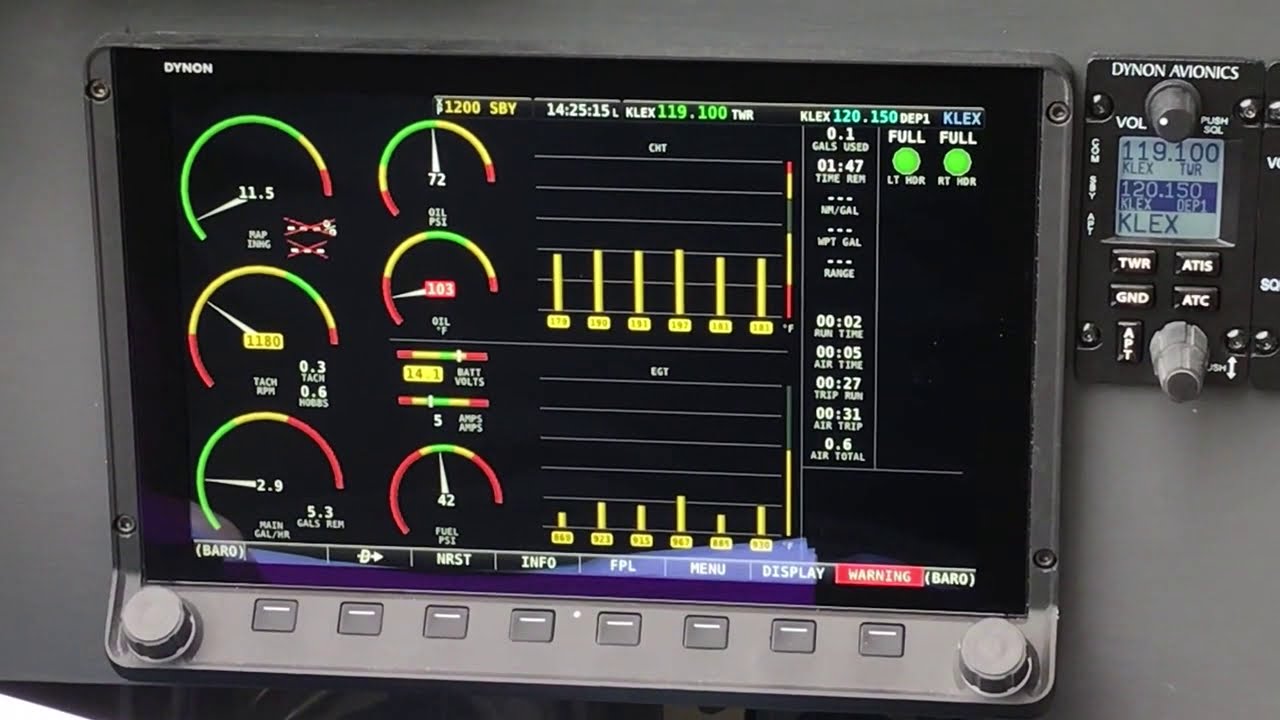 UL520iS Break-in run - 6/12/2019 on Dynon HDX-1100 display