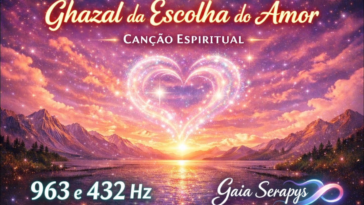 963 Hz + 432 Hz | Ghazal da Escolha do Amor – Canção Sufi, Manifeste o Amor Divino | Gaia Serapys ♾️