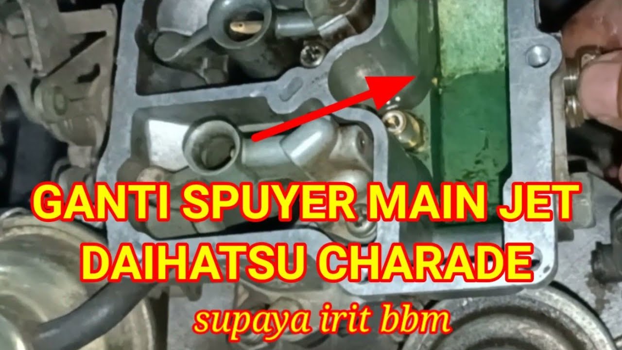 Ganti spuyer karburator daihatsu charade
