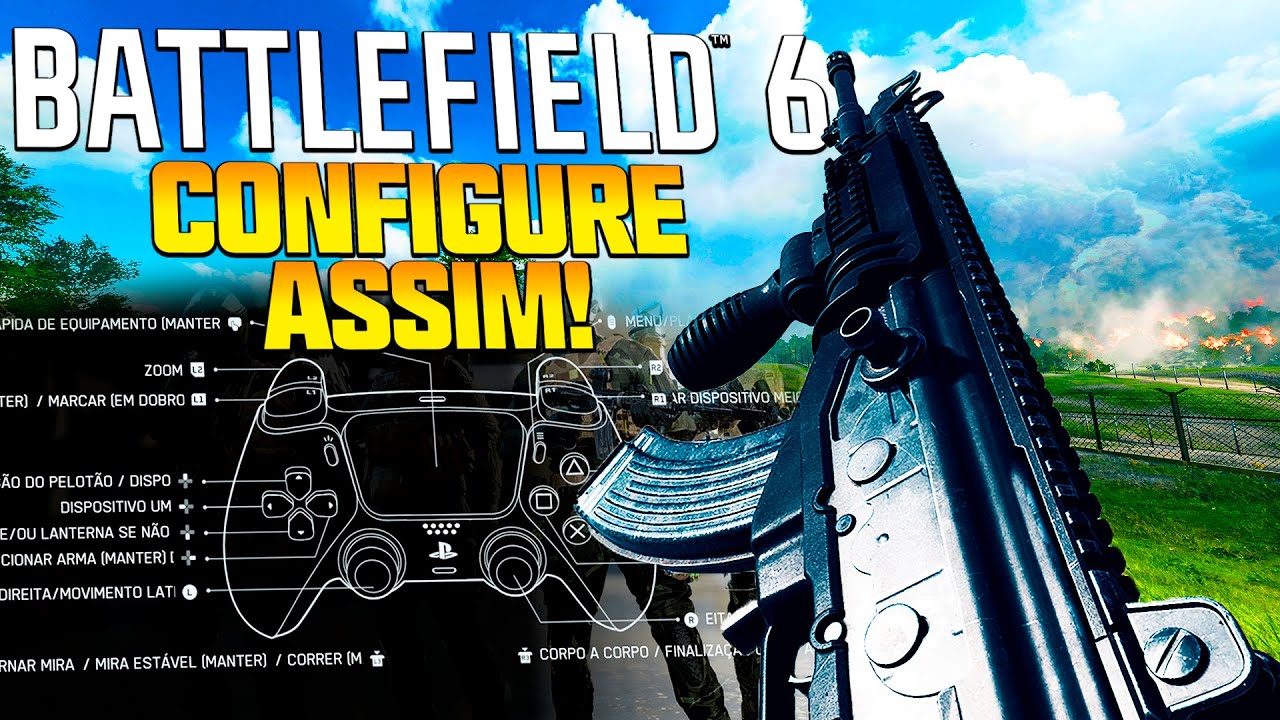 USE essas CONFIGURAÇÕES no BATTLEFIELD 6 pra MELHORAR no CONTROLE!