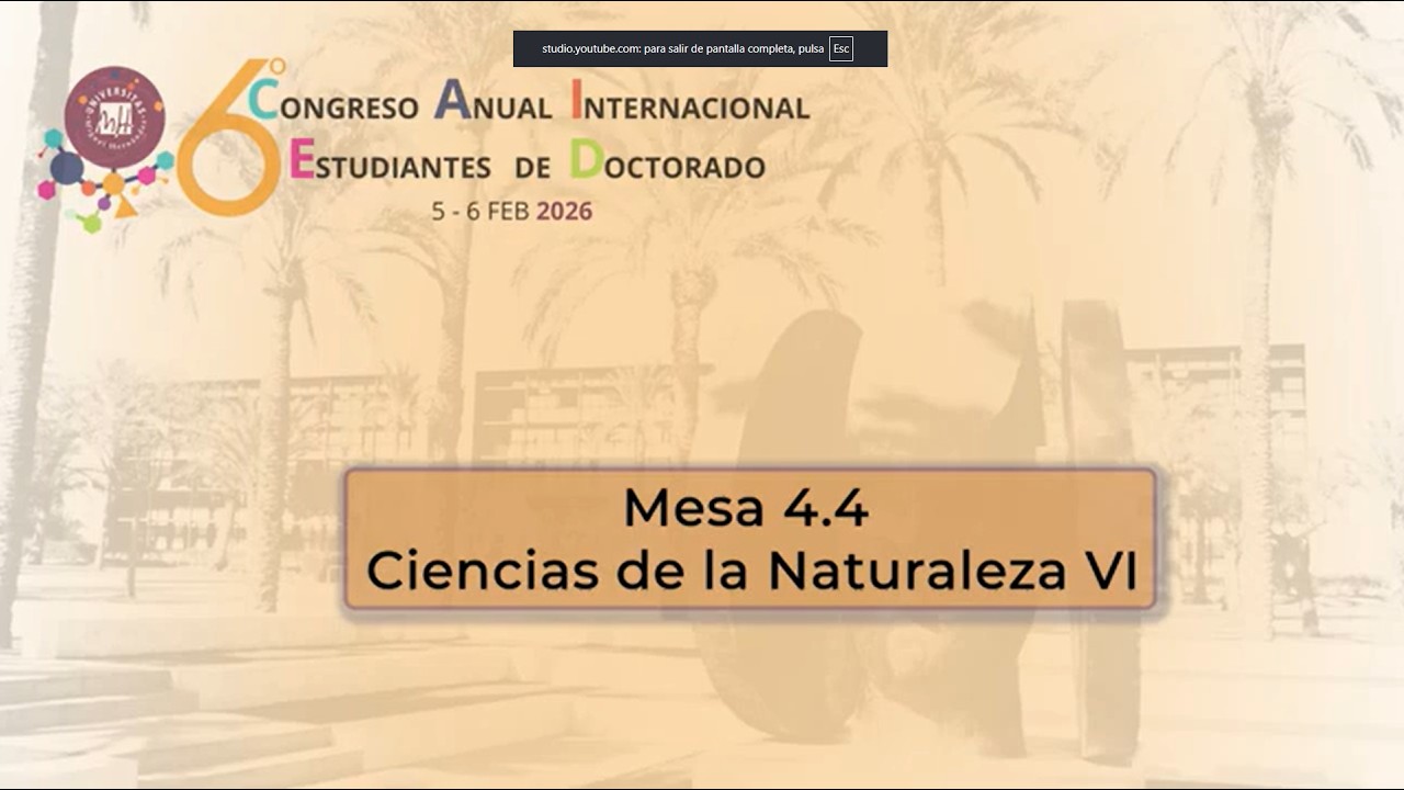 Mesa 4.4. Ciencias de la Naturaleza VI