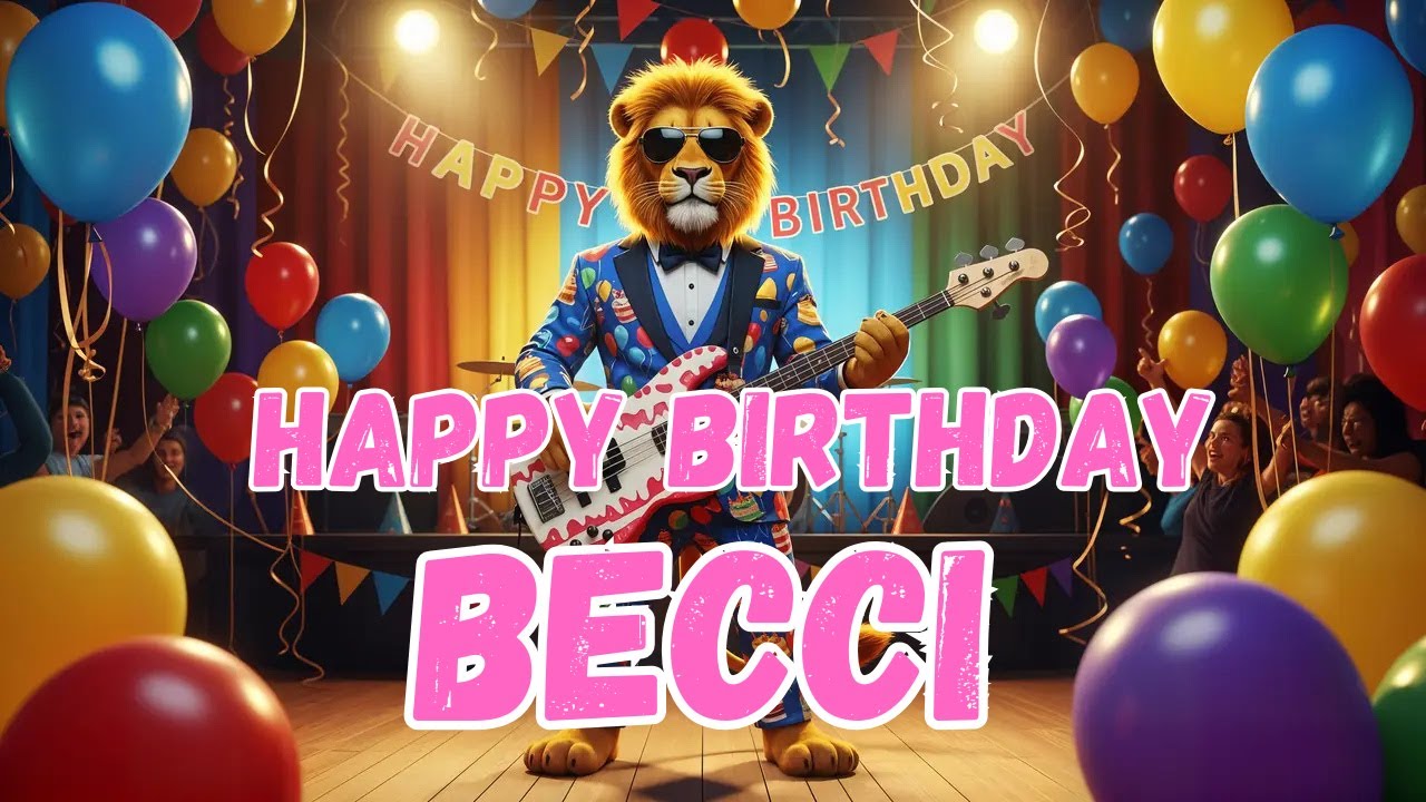 BECCI Happy Birthday Song - Happy Birthday to Becci