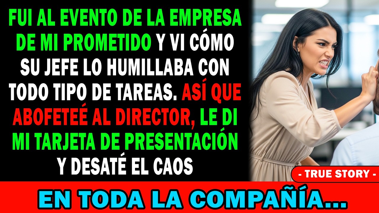 En La Empresa🏢 El Director Trataba A Mi Prometido Como A Un Sirviente😱 Le Di Una Bofetada 👋Y...