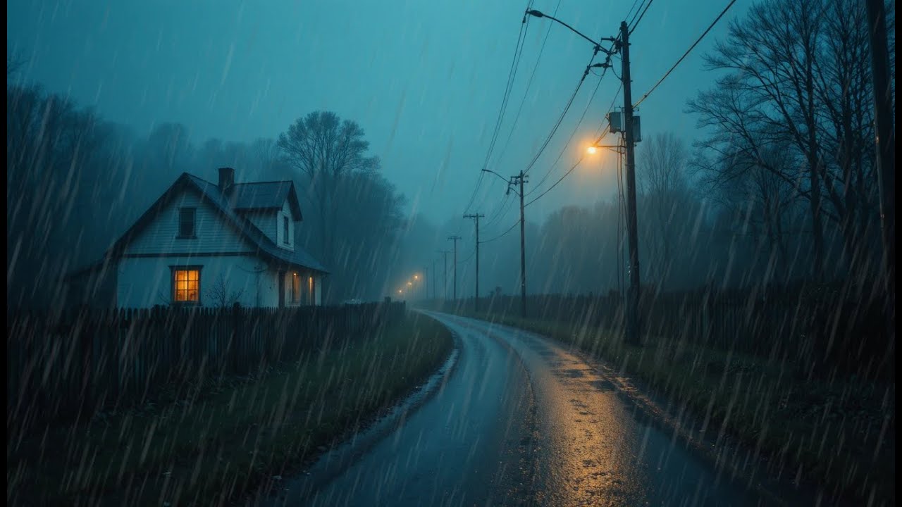 Heavy Rain Sounds For Sleeping - Instantly Fall Asleep With Rain And Thunder Sound