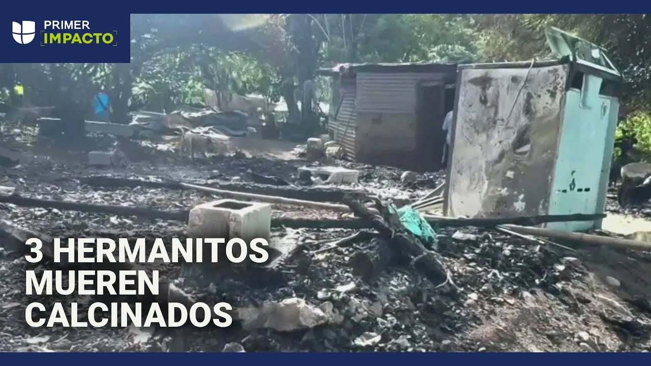 Tres niños mueren calcinados tras un incendio en su casa: estaban solos cuando ocurrió la tragedia