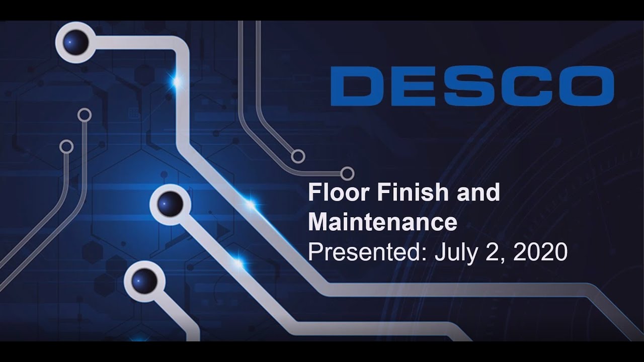 ESD Floor Finish and Maintenance