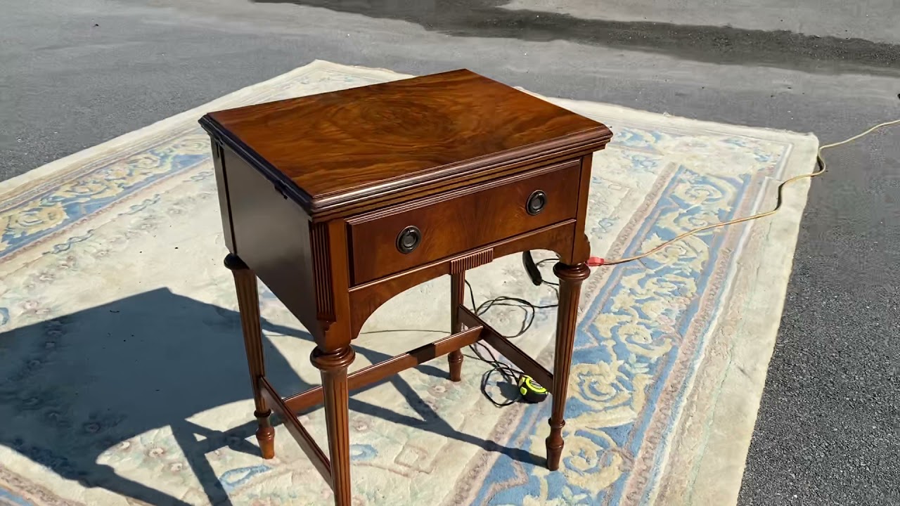 Vintage Sewing Desk with Westinghouse Sewing Machine