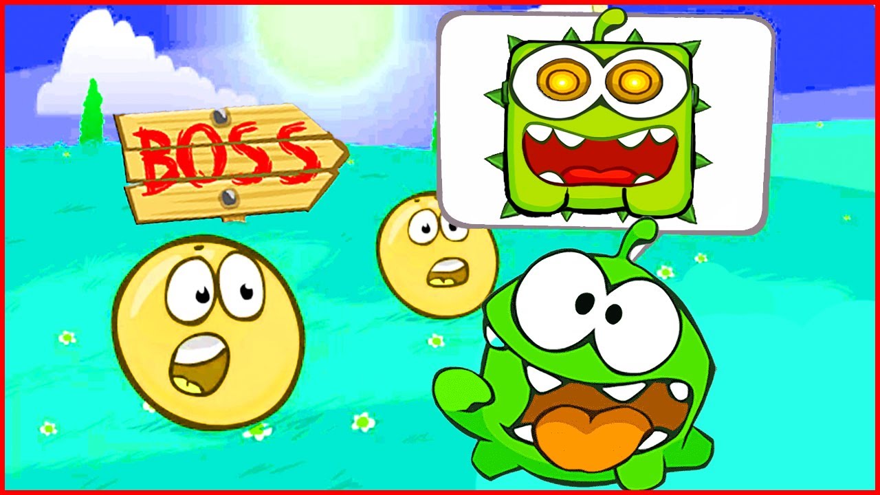 Red Ball 4 with mod for Om Nom Stories.All Levels.Красный шарик с модом на ам ням