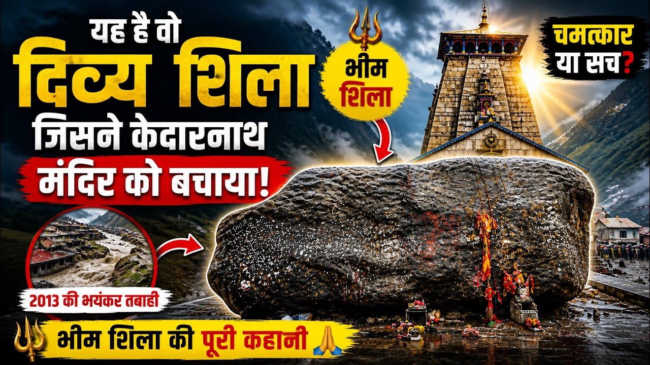 2013 की तबाही में कैसे बचा केदारनाथ? | भीम शिला का चमत्कार | Kedarnath 2026