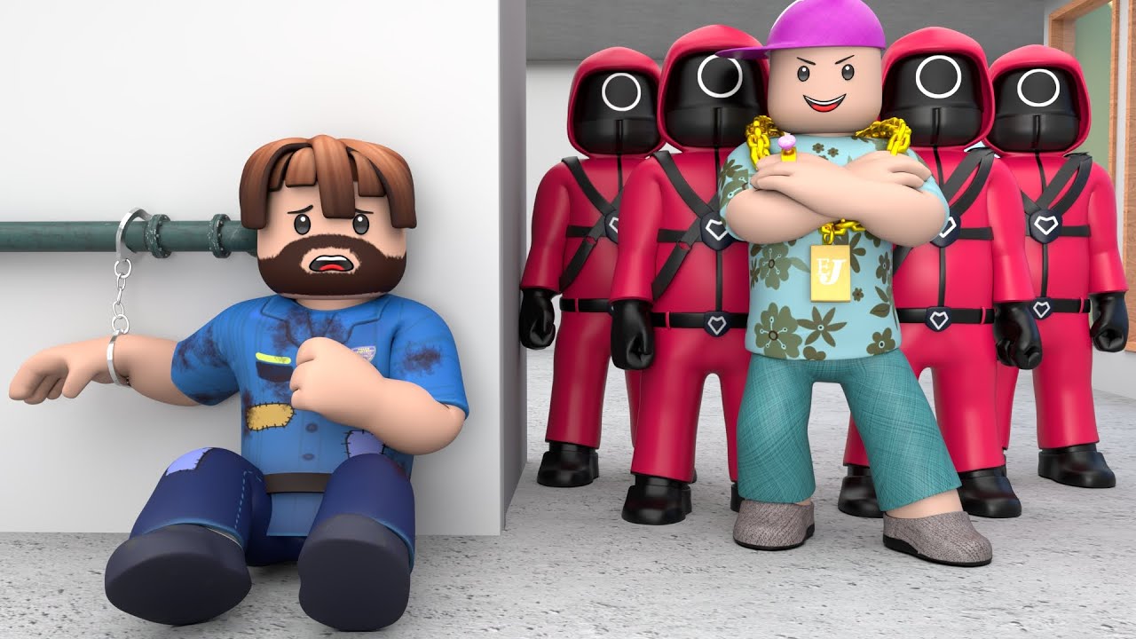 ROBLOX Brookhaven 🏡RP: Poor Policeman in Roblox SQUID GAME  | King Roblox