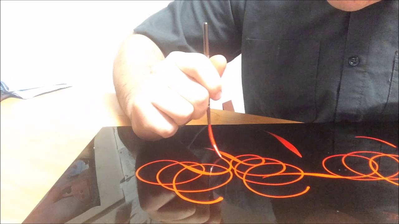 Pinstriping Tutorial- How To Do Scroll Pinstriping
