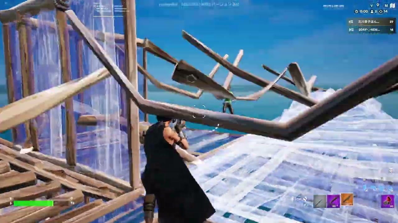 【Fortnite】道。北川景子さんと建築バトル！！